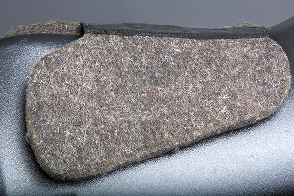 HILASON Western Wool Felt Horse Saddle Pad W/Distressed Wear Leather Made in USA | for Horses