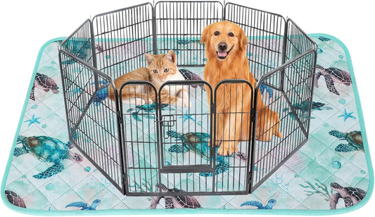 IEUUMLER Washable Pee Pads for Dogs, 1 Pack Reusable Waterproof Puppy Pads, Non-Slip Super Absorbent Dog Training Pad for Playpen Crate Bed EU012