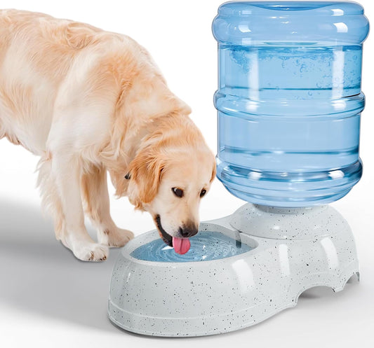 Kenond Water Dispenser Station for Large Dogs,3 Gallon/11L Gravity Automatic Feeder, Dog Water Bowl Dispenser,Large Size Dog Drinking Fountain