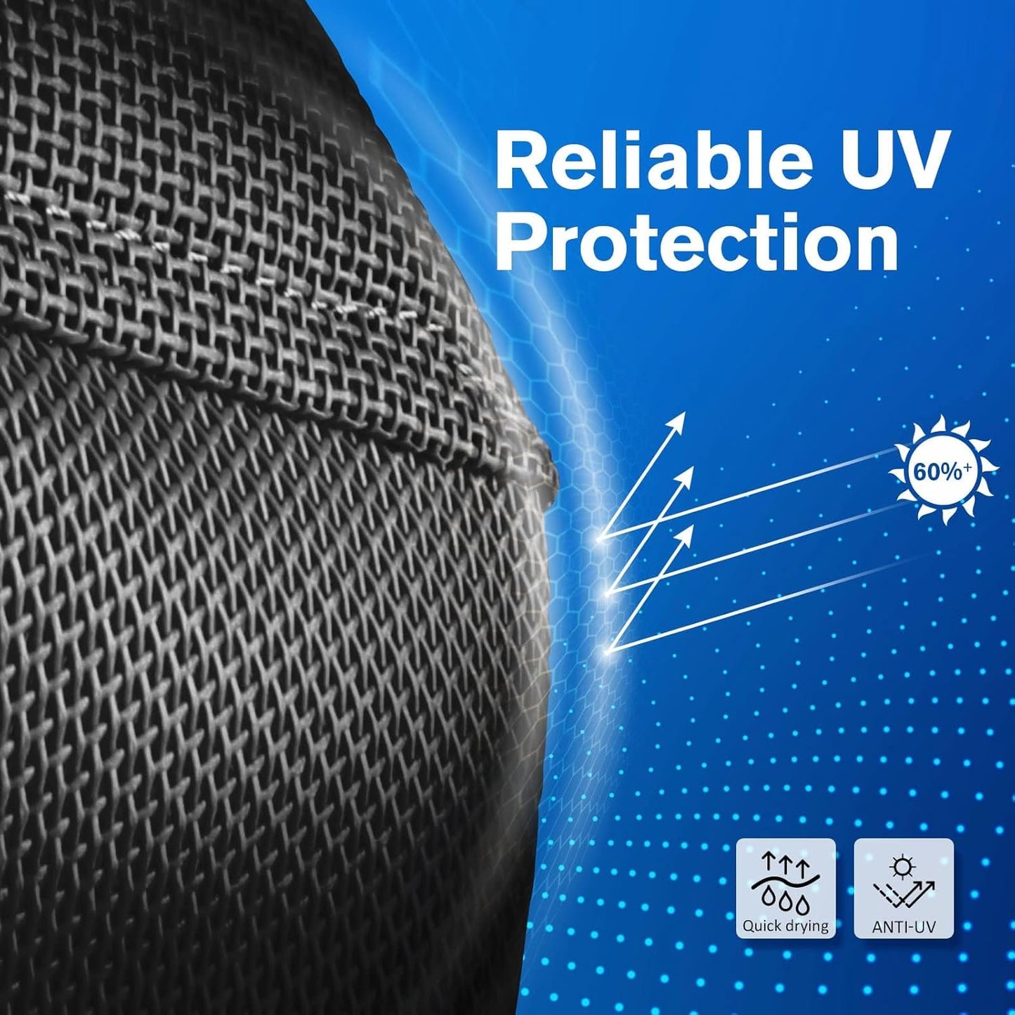 Harrison Howard UV-proof Multi-Function Fabrics Thick Fleece Padding Horse Fly Mask Half Face with Ears Black Warmblood Extra Large