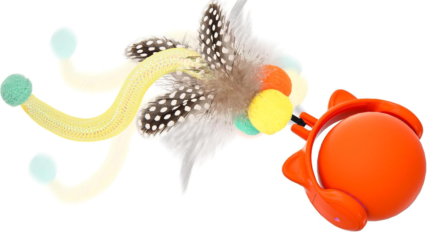ORSDA Cat Toys for Indoor Cats, New Intelligent Voice Timing Touch Control Cats Ball, Simulate Mouse Sound Kitten Toy, Automatic Interactive Moving Cat Toy for All Ages