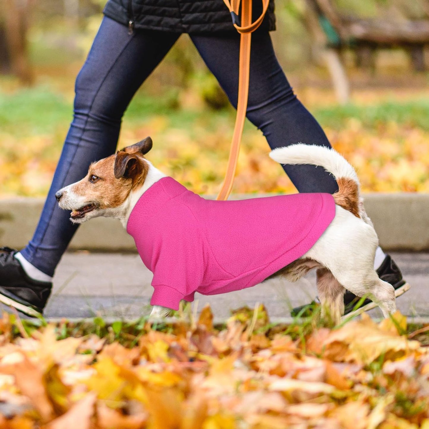3 Pack Dog Sweaters for Medium Dogs, Fleece Dog Sweater Turtleneck Soft Warm Pet Sweatshirt Clothes Medium Sized Boy Girl Pet(Pink+Hotpink+Purple,M)