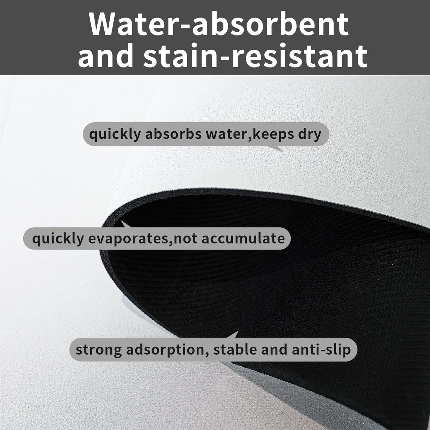 Persian Carpet Style Dog Food Mat Absorbent Bowl Mats No Stains Quick Dry Waterproof Pet Cat Placemats for Food and Water, 30x45cm