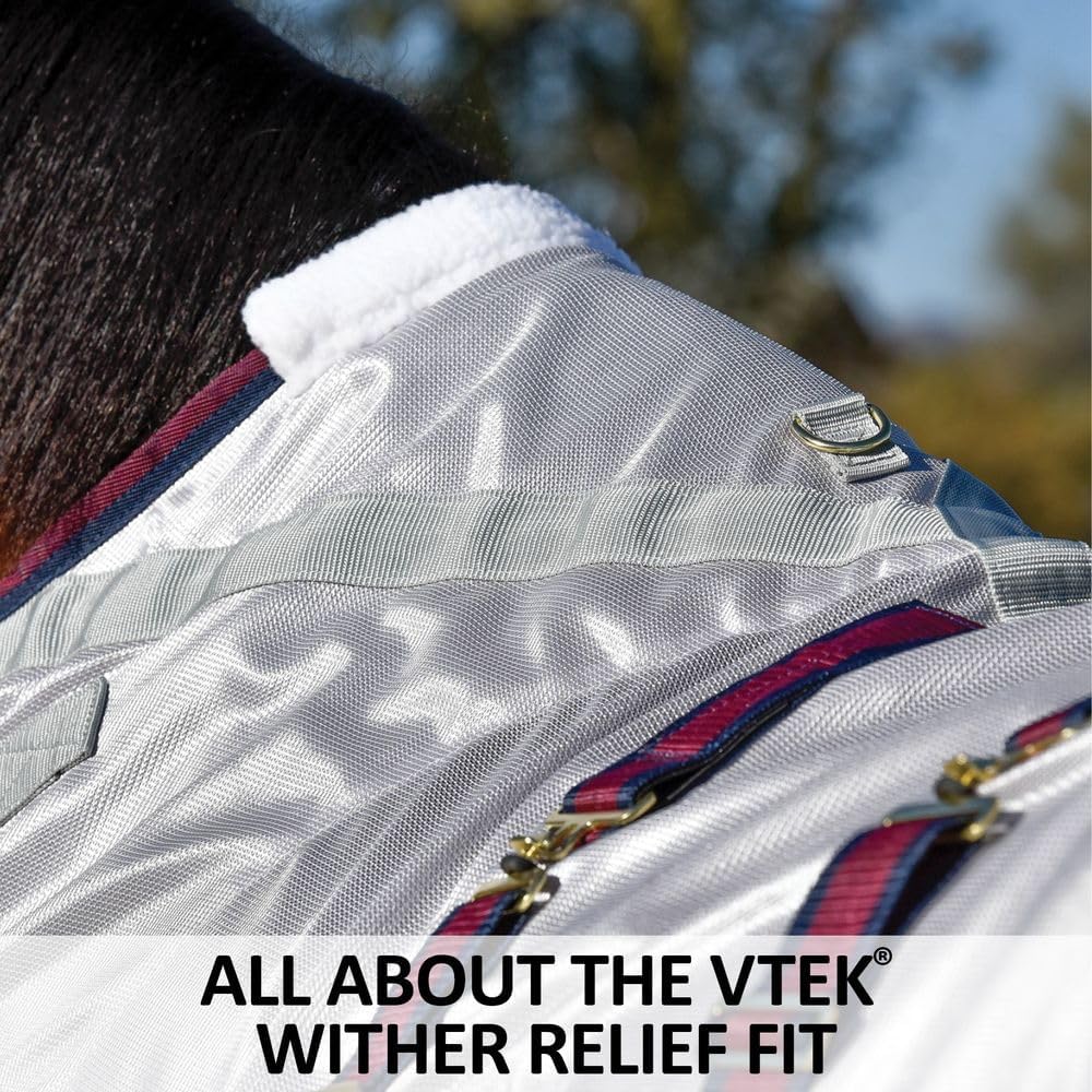 Dura-Tech RipGuard Adjusta-Fit Horse Fly Sheets | Self-Repairing Durability | Enhanced UV & Insect Protection | Ideal for All Horse Breeds