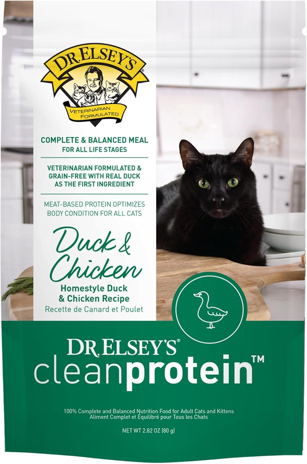 Dr. Elsey's® cleanprotein® Duck & Chicken Homestyle Recipe All-Meat Pouch (Pack of 12)
