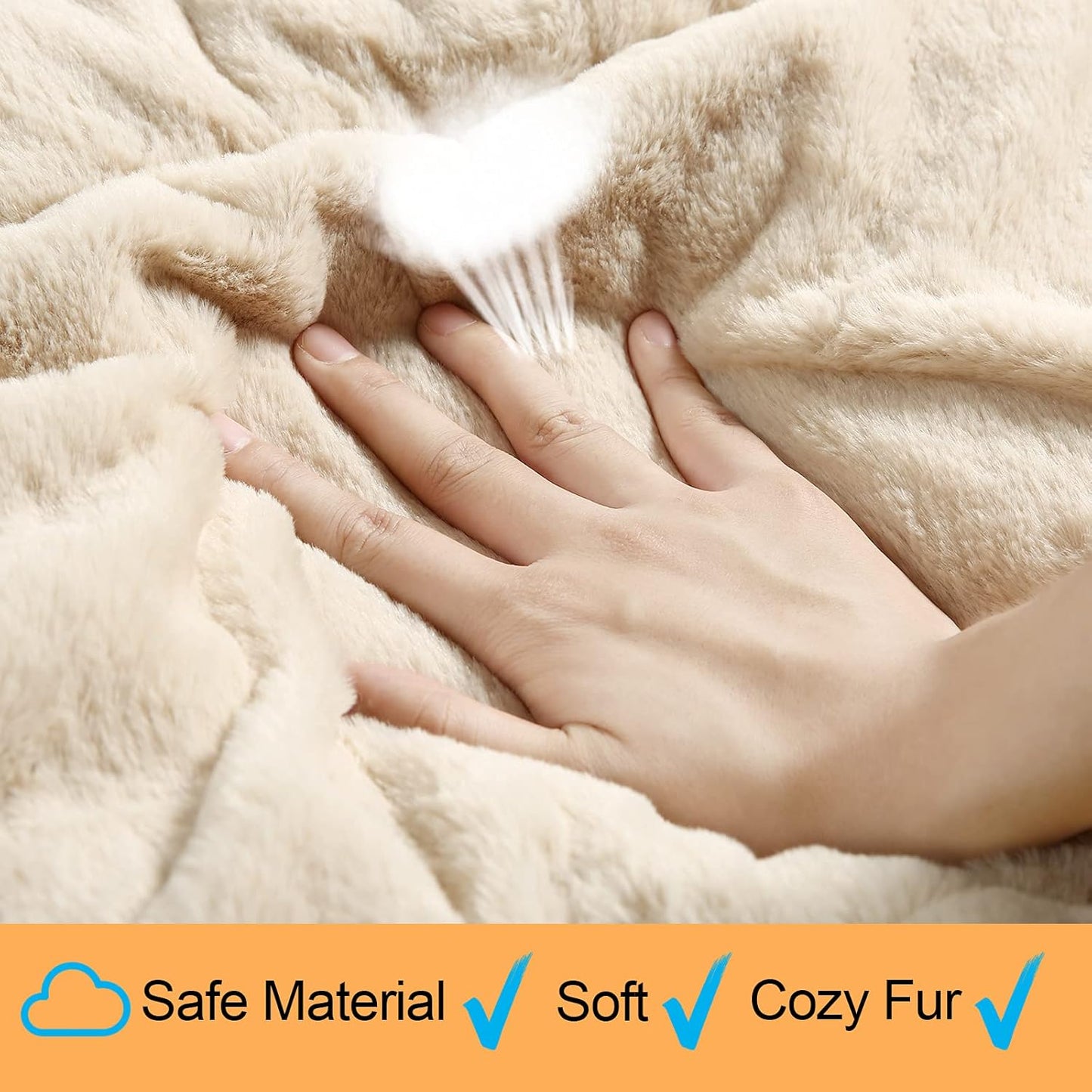 Cozy Dog Bed & Crate Pad, Medium Sized Dogs, Fit Metal Crates, Ultra Soft, Washable & Anti-Slip, Cream, 30inch