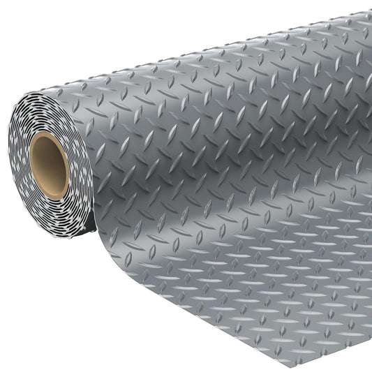 7.5 x 16 FT Garage Floor Mats for Under Car, 2.8mm Thickened Rubber Flooring Roll, S Size 120 SQFT Mat for Compact SUV, Sports Car