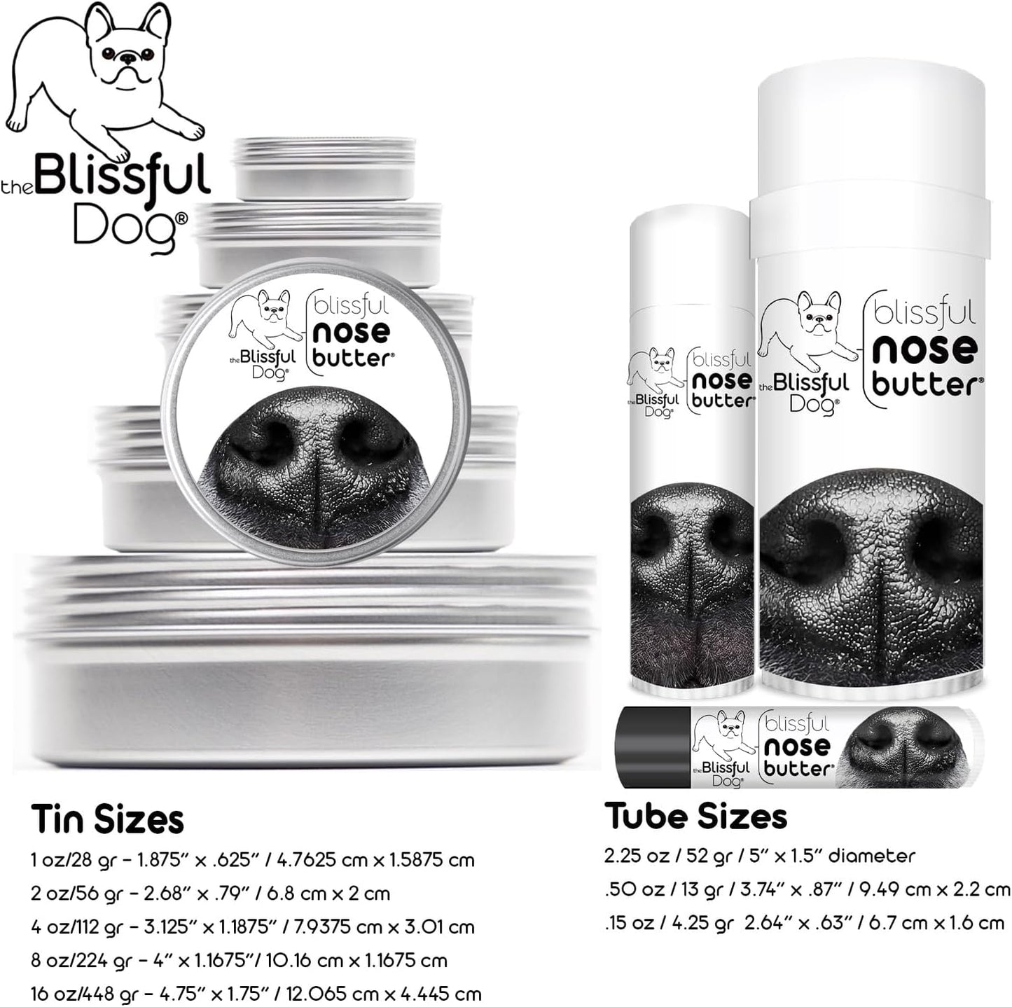 The Blissful Dog Husky Unscented Nose Butter - Dog Nose Butter, 16 Ounce