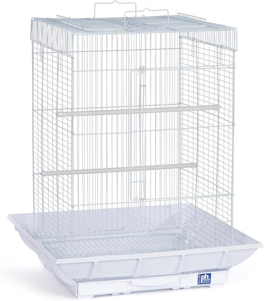 Prevue Hendryx Clean Life Playtop Cage, White, 1/2" (SP851W/W)