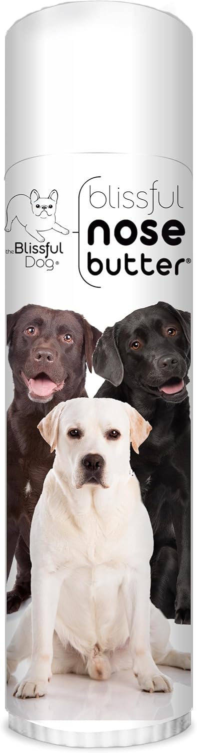 The Blissful Dog Labrador Retriever Nose Butter for Dry, Cracked Skin, Lick-Safe Dog Nose Balm with Moisturizing Shea Butter, Almond, Olive, and Essential Oils, Pet Supplies, Uncented, 0.50 oz.