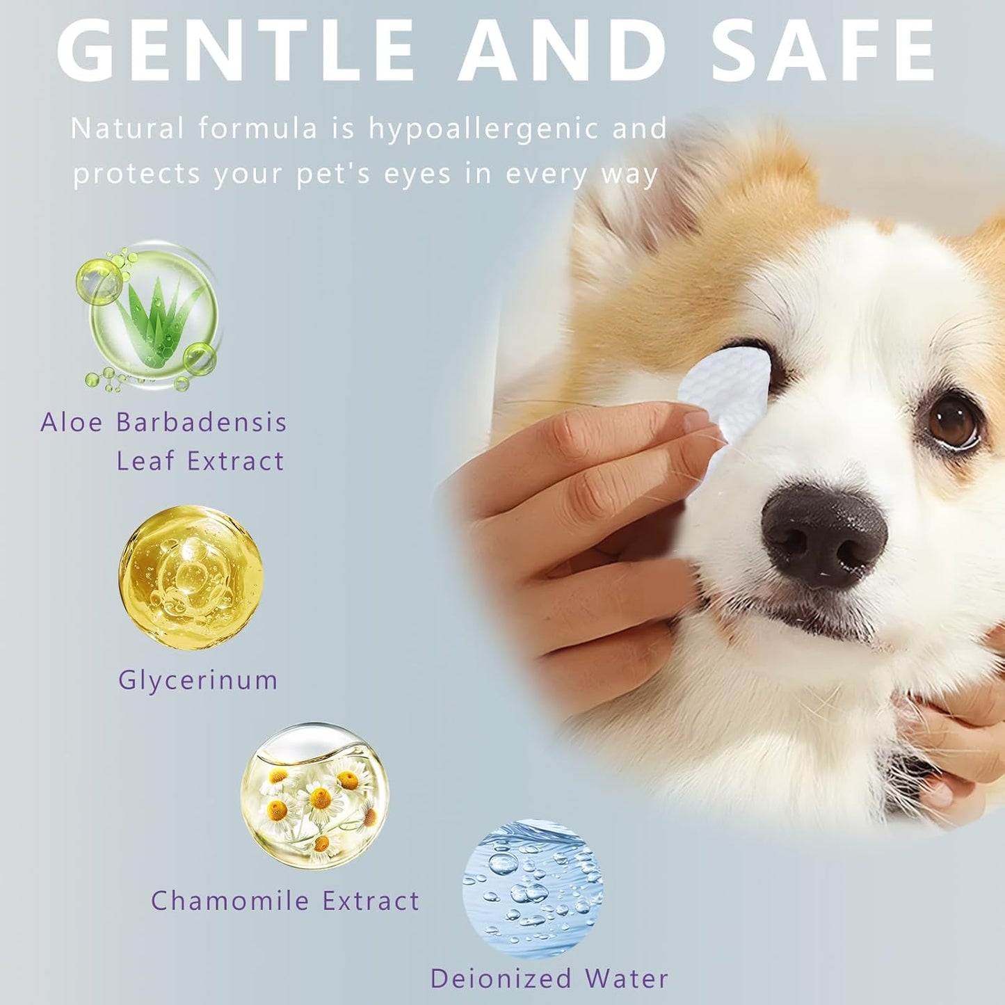 Pet Steam Brush for Dog & Cat–3-in-1 Spray Hair Removal Comb–Steam Brush for Shedding & Grooming–Water Brushes for Long & Short Haired Pets–Spritz Defur Comb–Includes Waterless Shampoo & Eye Wipes