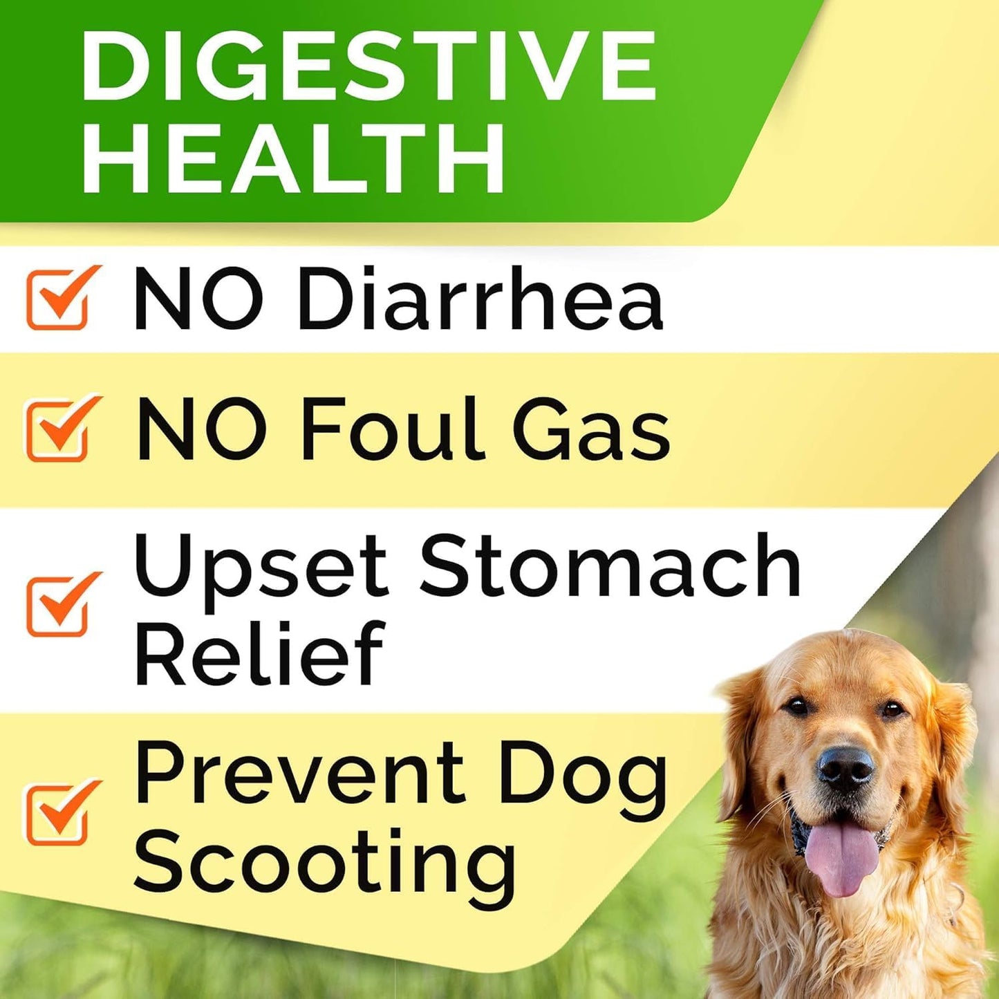 StrellaLab Dog Probiotics Treats for Picky Eaters - Digestive Enzymes + Prebiotics - Chewable Fiber Supplement - Allergy, Diarrhea, Gas, Constipation, Upset Stomach Relief - Improve Digestion&Immunit