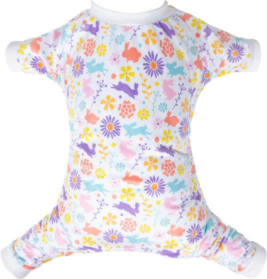 CuteBone Small Dogs Outfit Soft Puppy Onesies Pjs Dog Easter Rabbit Pajamas Pet Coat Cat Apparel Comfy Doggie Jumpsuit Bodysuit for All Seasons P276XS
