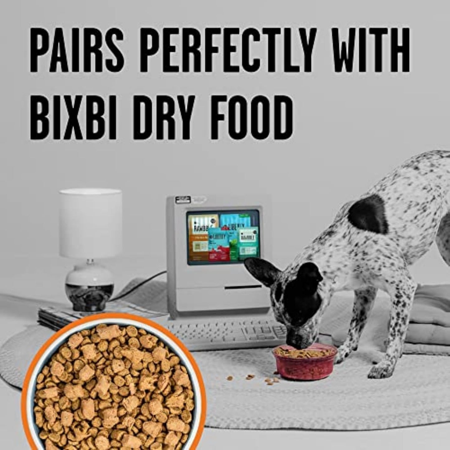 BIXBI Rawbble Freeze Dried Dog Food, Chicken Recipe, 4.5 oz - 98% Meat and Organs, No Fillers - Pantry-Friendly Raw Dog Food for Meal, Treat or Food Topper - USA Made in Small Batches