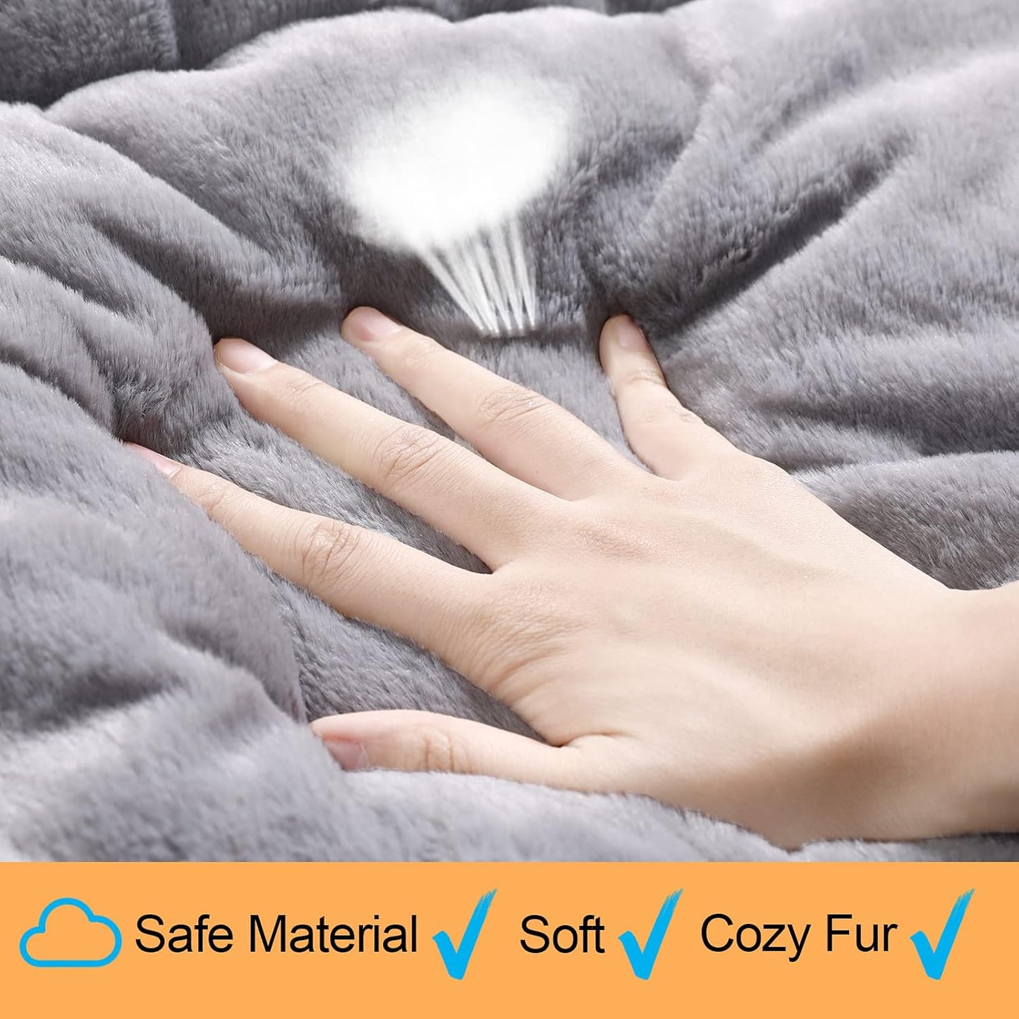 Dog Beds Crate Pad for Medium Dogs Fit Metal Dog Kennel,Ultra Soft Puppy Bed Washable & Anti-Slip Kennel Pad for Dogs Cozy Sleeping Mat,Gray 30inch