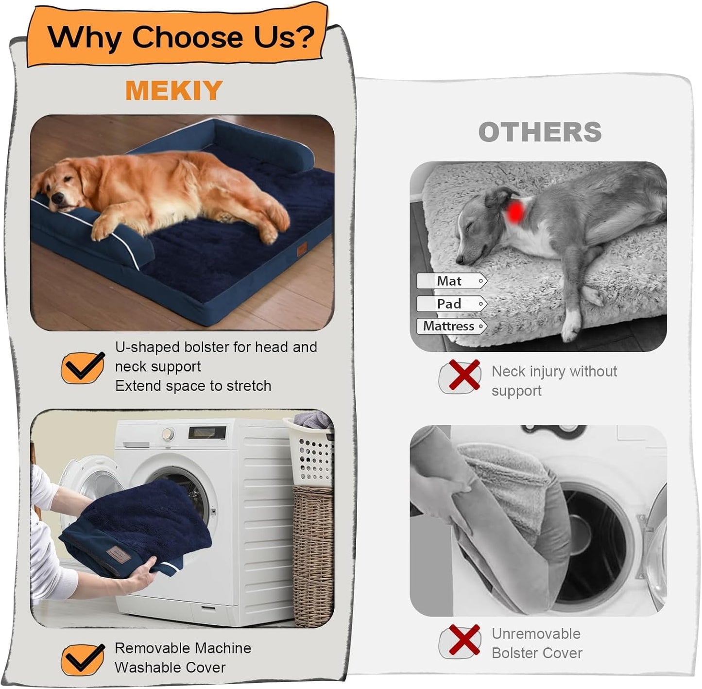 Small Dog Bed and Cat Sofa Waterproof Orthopedic Dog Beds for Small Dogs Cat Bed Comfy Pet Couch Sofa Beds with Washable Removable Cover & Non-Slip Bottom