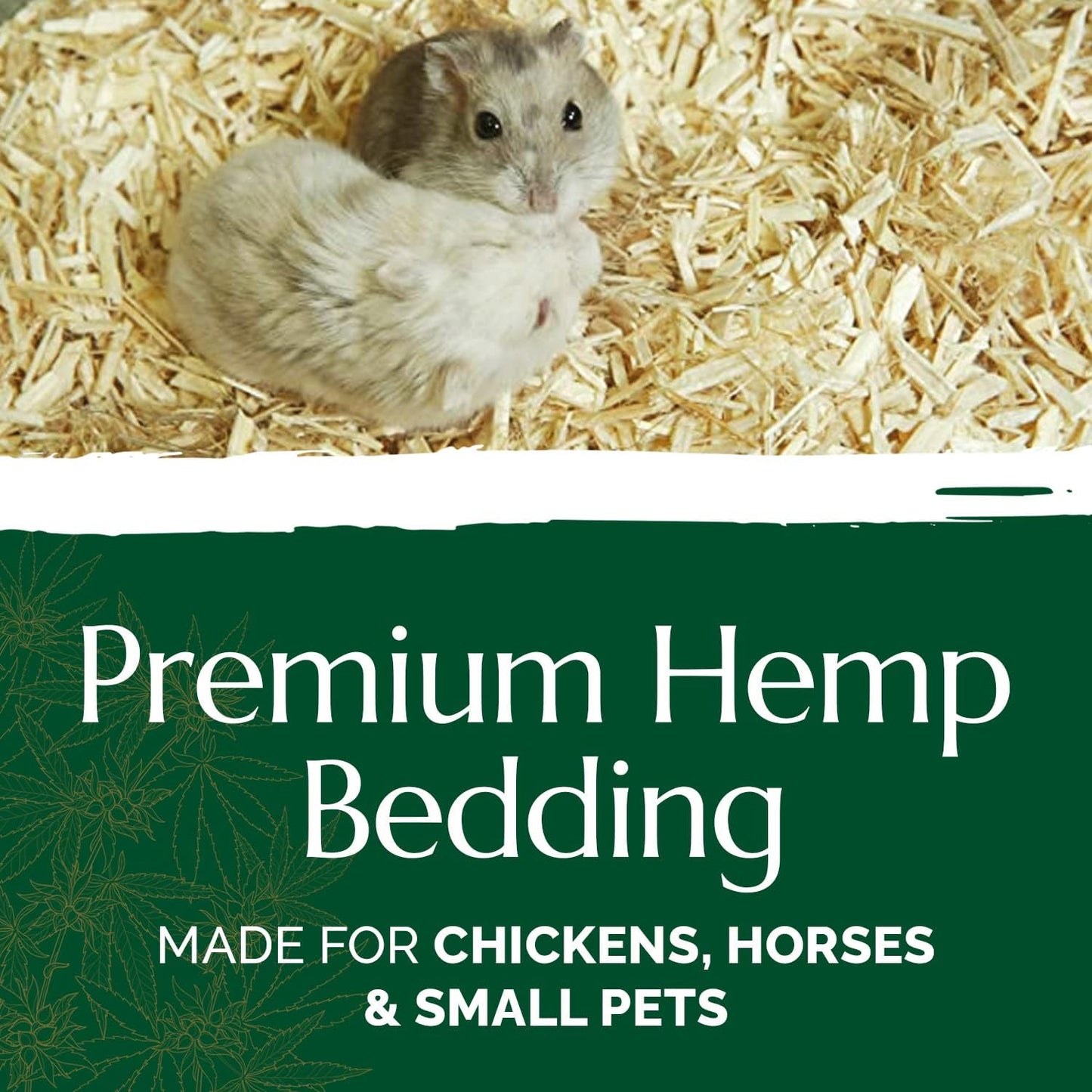 High Grade French Hemp Bedding, 44lb (400L) Jumbo Bulk Bag of Extremely Low Dust Shavings for Horses, Chickens, Small Animals, Rats, Guinea Pigs, Bunny Rabbits, Reptiles, Good Chicken Coop Bedding