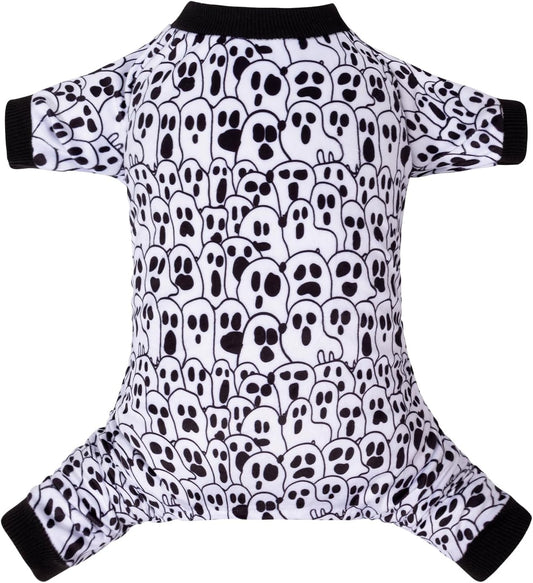 CuteBone Small Dogs Outfit Soft Puppy Onesies Pjs Halloween Dog Pajamas Pet Coat Cat Apparel Comfy Doggie Jumpsuit Bodysuit for All Seasons P300M