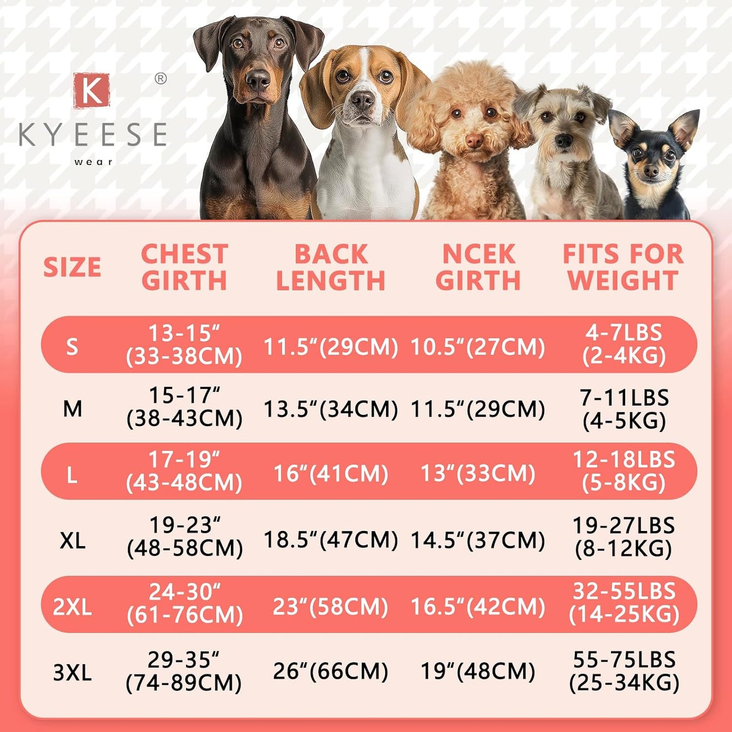 KYEESE 2Pack Dog Sweater Pullover Dog Sweaters for Medium Dogs Girl Soft Dogs Clothes Stretchy Pet Sweatshirt Warm Dogs Coats Turtleneck Large Pets Sweater