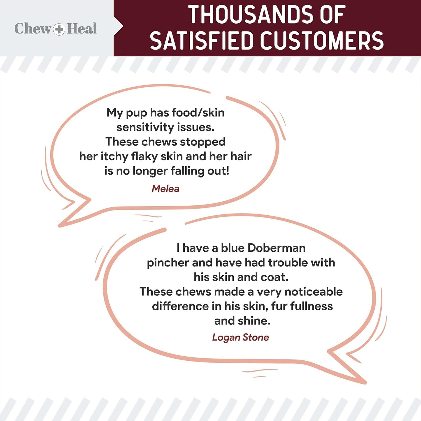 Dog Skin and Coat Supplement -360 Soft Chew Omega Treats for Skin Allergies -Salmon Oil Blend of Essential Fatty Acids, Omega 3, 6, Vitamins, Minerals -Made in USA (2 Packs of 180, Lamb Flavor)