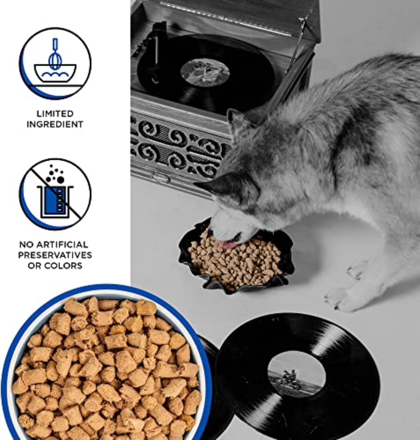 BIXBI Rawbble Freeze Dried Dog Food, Turkey Recipe, 12 oz - 96% Meat and Organs, No Fillers - Pantry-Friendly Raw Dog Food for Meal, Treat or Food Topper - USA Made in Small Batches