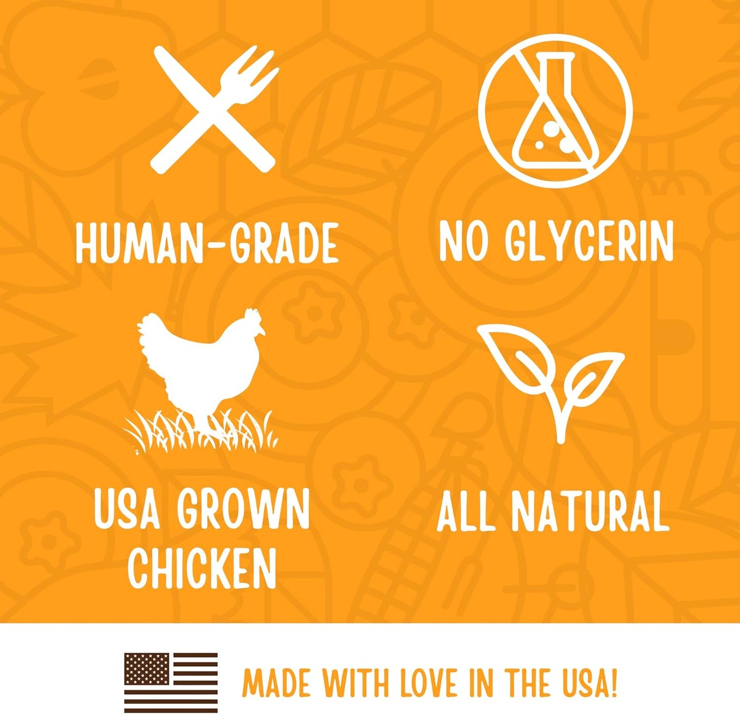 Full Moon All Natural Human Grade Dog Treats, Essential Chicken Savory Sticks, 16 Ounce