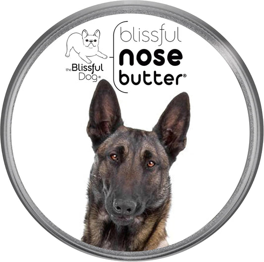 The Blissful Dog Belgian Malinois Nose Butter for Dry, Cracked Skin, Lick-Safe Dog Nose Balm with Moisturizing Shea Butter, Almond, Olive, and Essential Oils, Pet Supplies, Uncented, 2 oz.