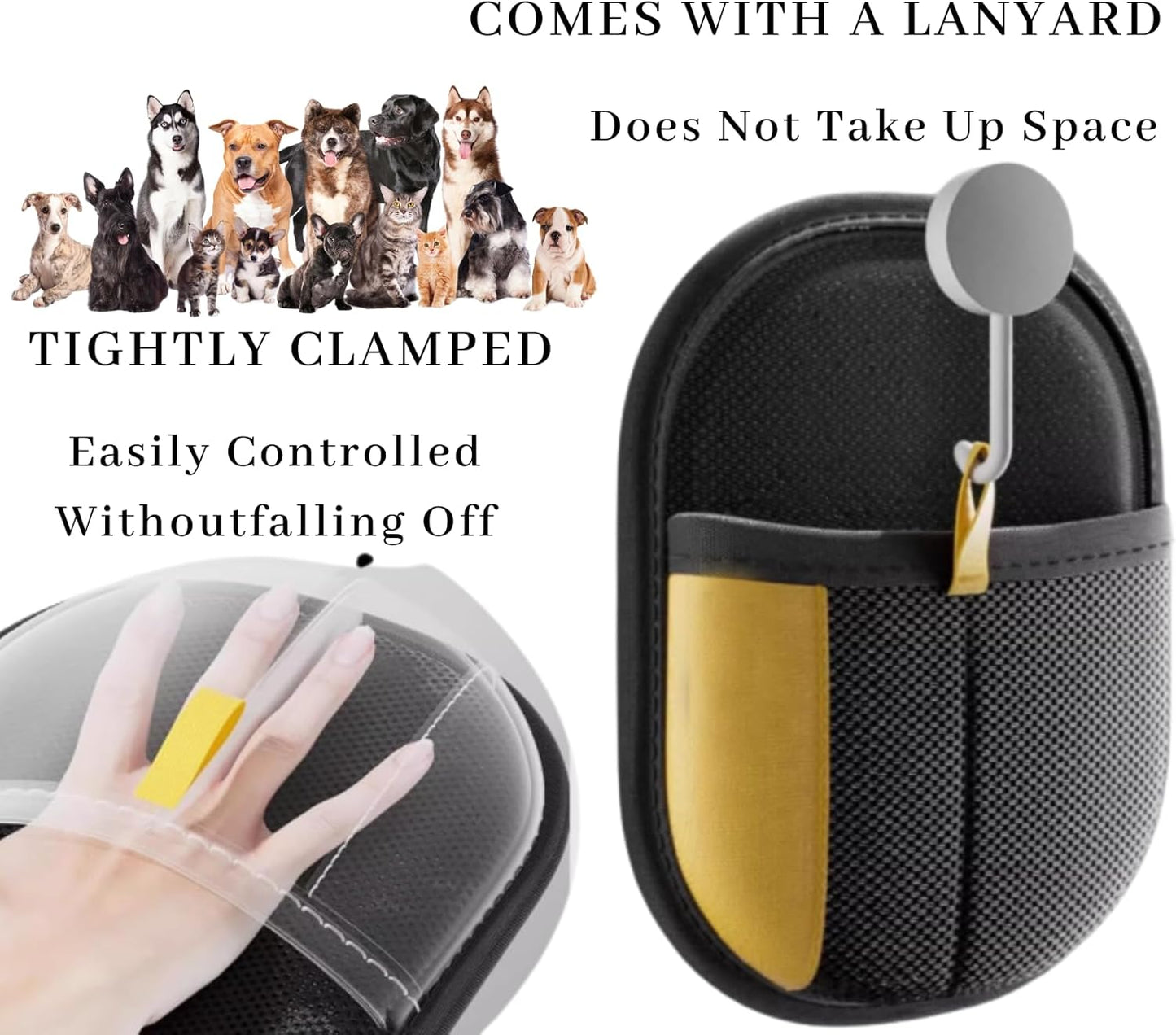 Magic Brush Pet Hair, Newly Upgraded Reusable Electrostatic Pet Hair Remover Glove, Pet Hair Removal Glove for Dogs & Cats, Clothing, Couch, Carpet, Car Seat (1 Pcs)