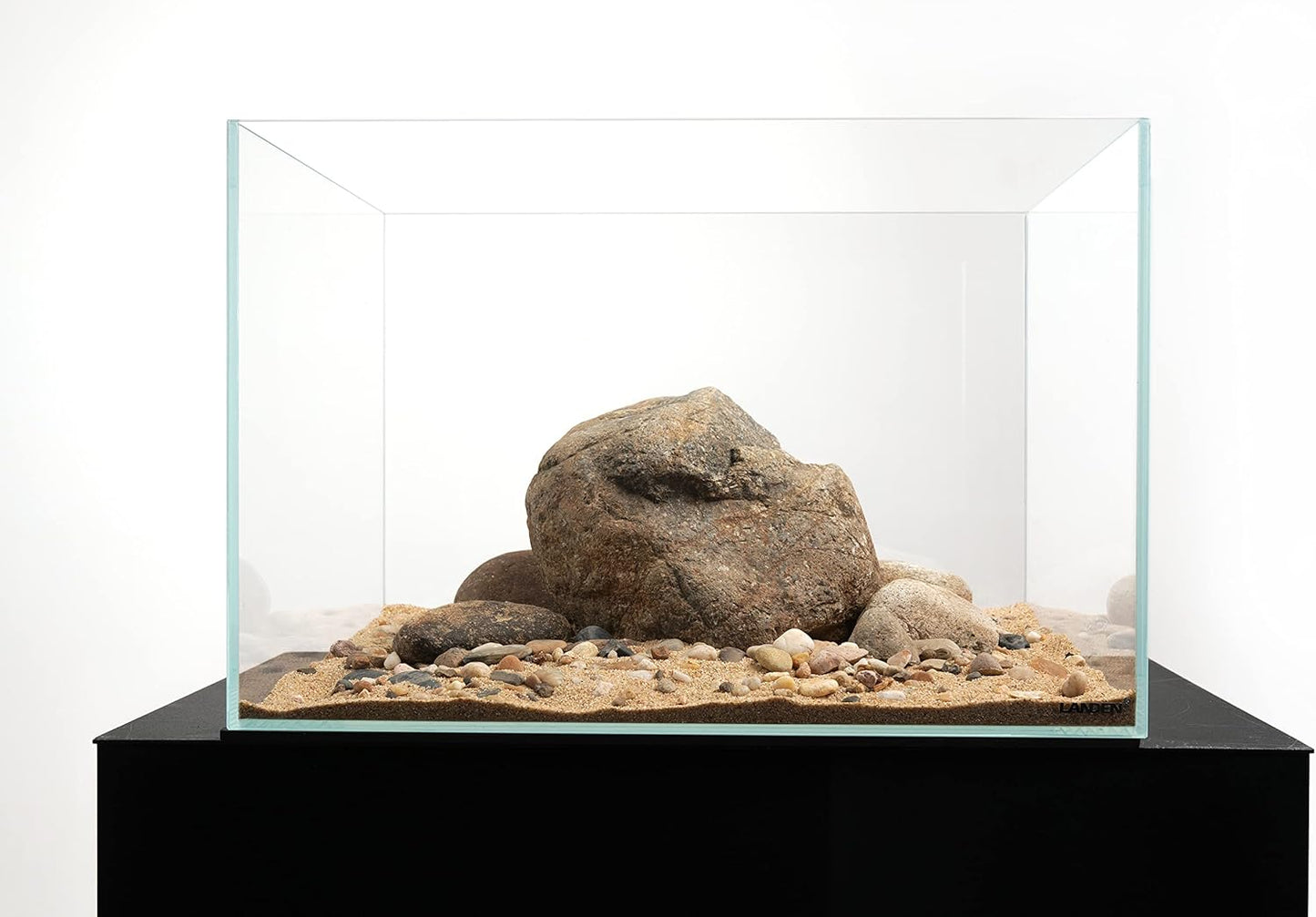 LANDEN BALAGEN SAND Natural River Rock Gravel 2L(7lb), Aquarium Aquascape Decorative Pebbles,Pea gravel, Rain Forest Rocks for Plants,River Rocks for Outdoor Landscaping,Betta beads,Terrarium,Φ14-38mm