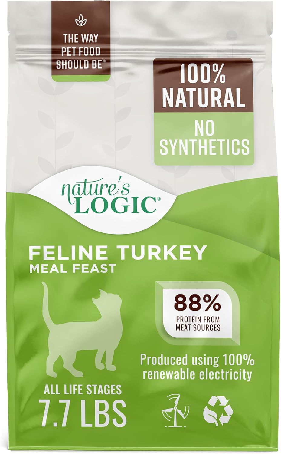 Nature's Logic Turkey Dry Cat Food (1 Pack), 7.7 lb