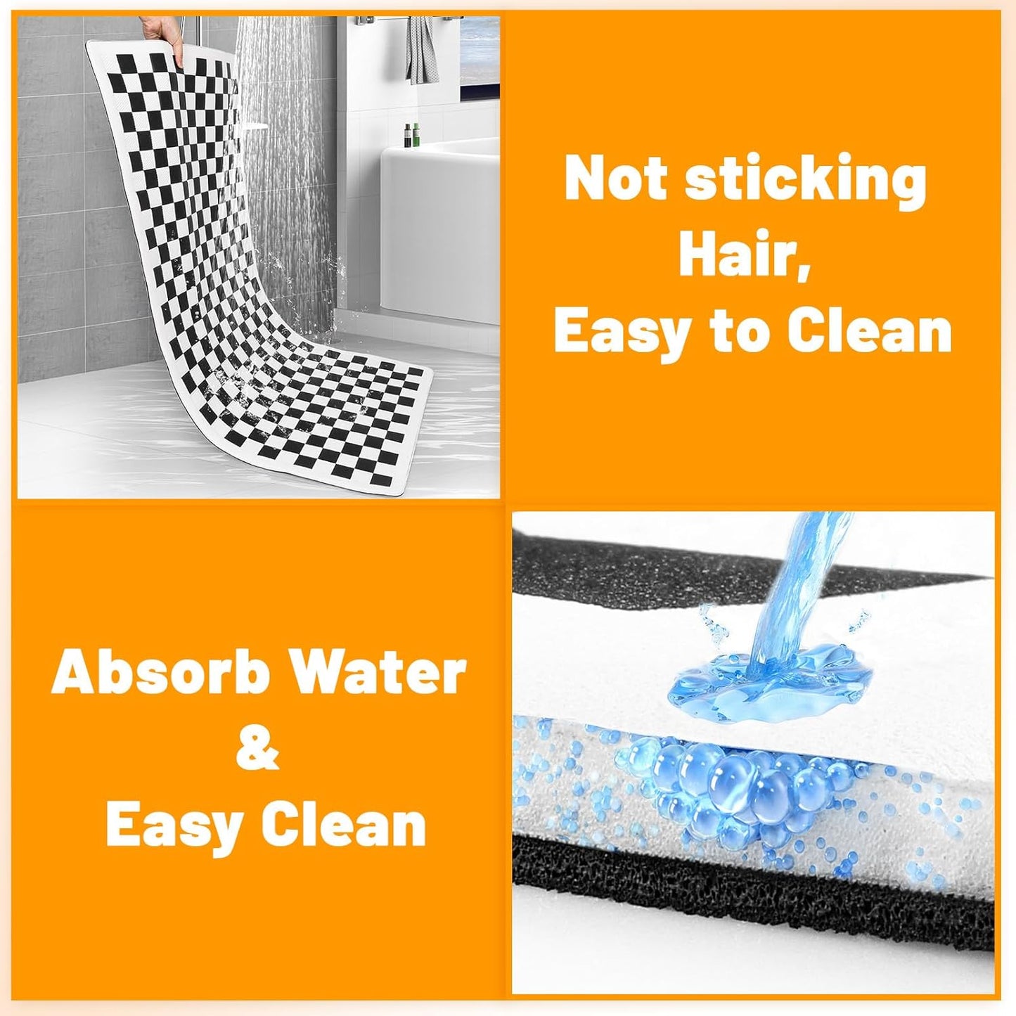 Non-Slip Pet Bed Mat for Truck Back Seat Extender, Hair Resistant Dog Blanket for Hard Bottom Dog Car Seat Cover, Anti Slip Pet Linner Backseat Cover Black Plaid XL