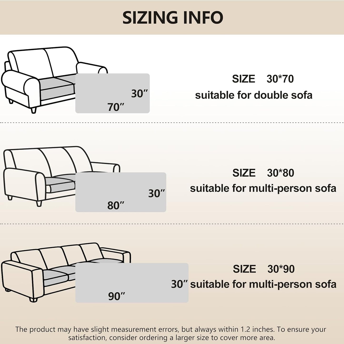 gogobunny 100% Double-Sided Waterproof Dog Bed Cover Pet Blanket Sofa Couch Furniture Protector for Puppy Large Dog Cat, Reversible (30x70 Inch (Pack of 1), Dark Beige/Light Beige)