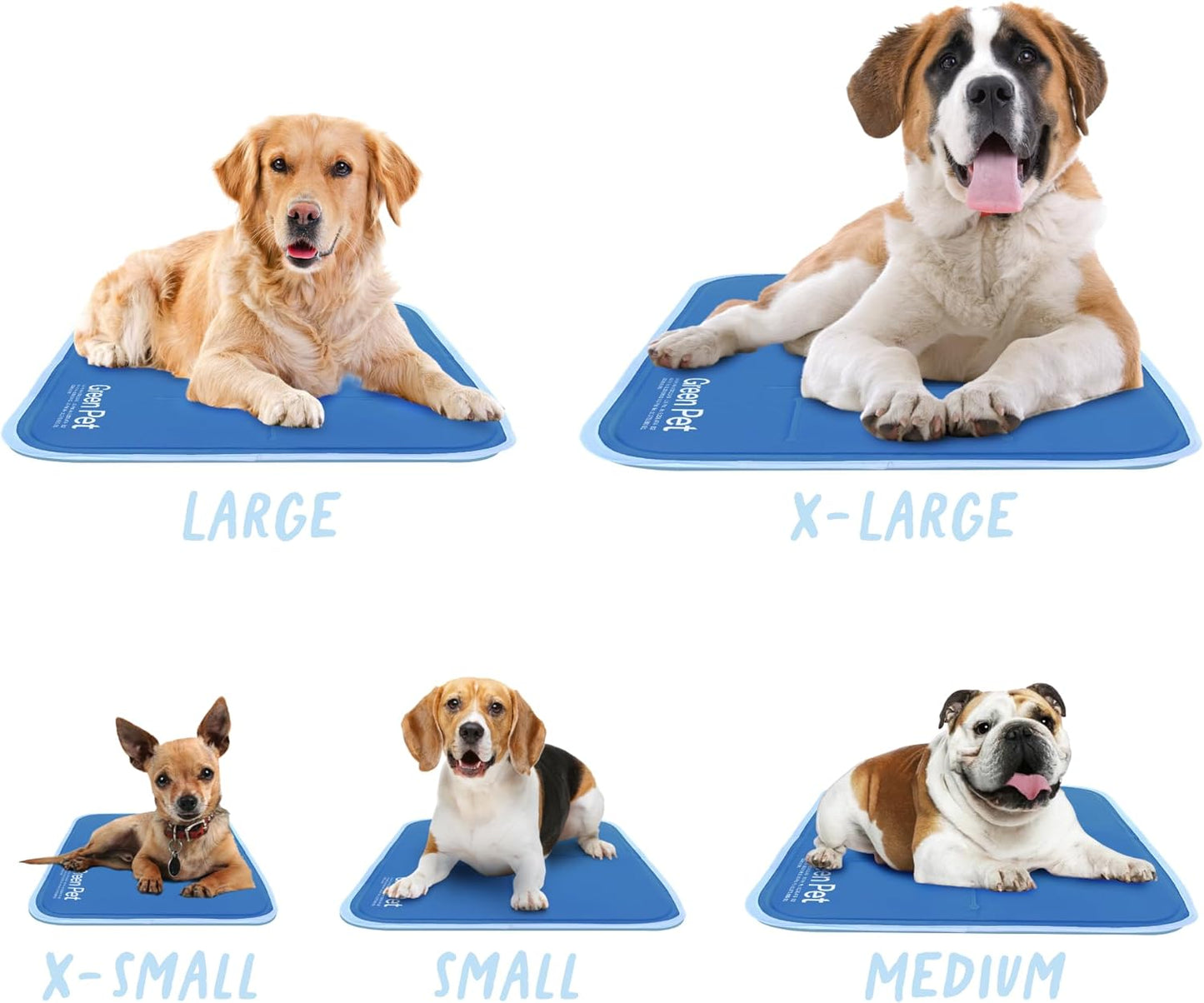 The Green Pet Shop Cool Pet Pad - Large, Disney’s Mickey & Minnie Mouse - Self-Cooling, Pressure Activated Mat for Dogs & Cats from 46-80 lbs - Non-Toxic Gel, No Water Needed