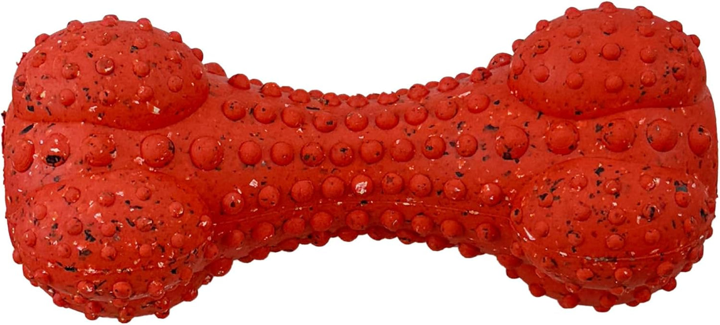 Max Fusion with Nike Grind, Arlee Rubber Bone Dog Toy, Chew Toy for Play, Fetch, Tug, M