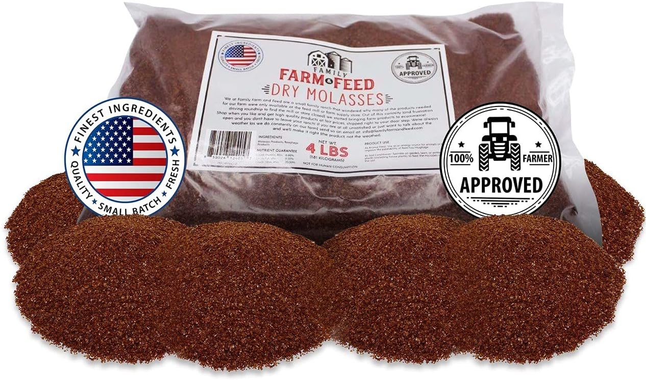 | Dried Molasses Food | Soil and Pet | Young and Adult | Granular | 4 Pounds