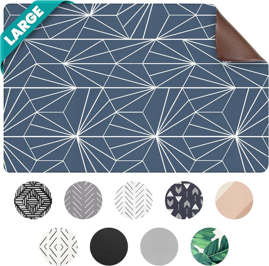 NALALAS Large Dog Mat for Food and Water, Cat Feeding Mat | Large Waterproof Dog Bowl Mat | Non-Slip Pet Food Mat for Floors | Pet Mats for Food and Water | Easy to Clean