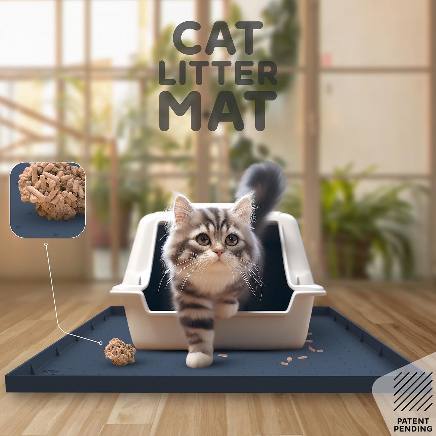 32x24x1” XL Dog Food Mat - All Purpose Under Sink Liner, Washer and Dryer Covers for The Top, Silicone Griddle Mat for Blackstone - Raised Edges Dog Mat for Food and Water Prevent Spill, Waterproof