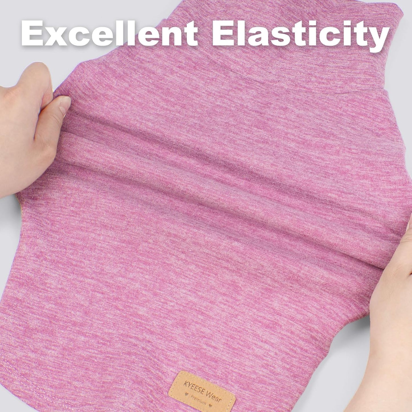 KYEESE 2Pack Dog Sweater Soft Dog Sweaters for Medium Dogs Boy Stretchy Large Pet Sweater Turtleneck Dogs Clothes Pullover Pets Sweatshirt Warm Pet Coats