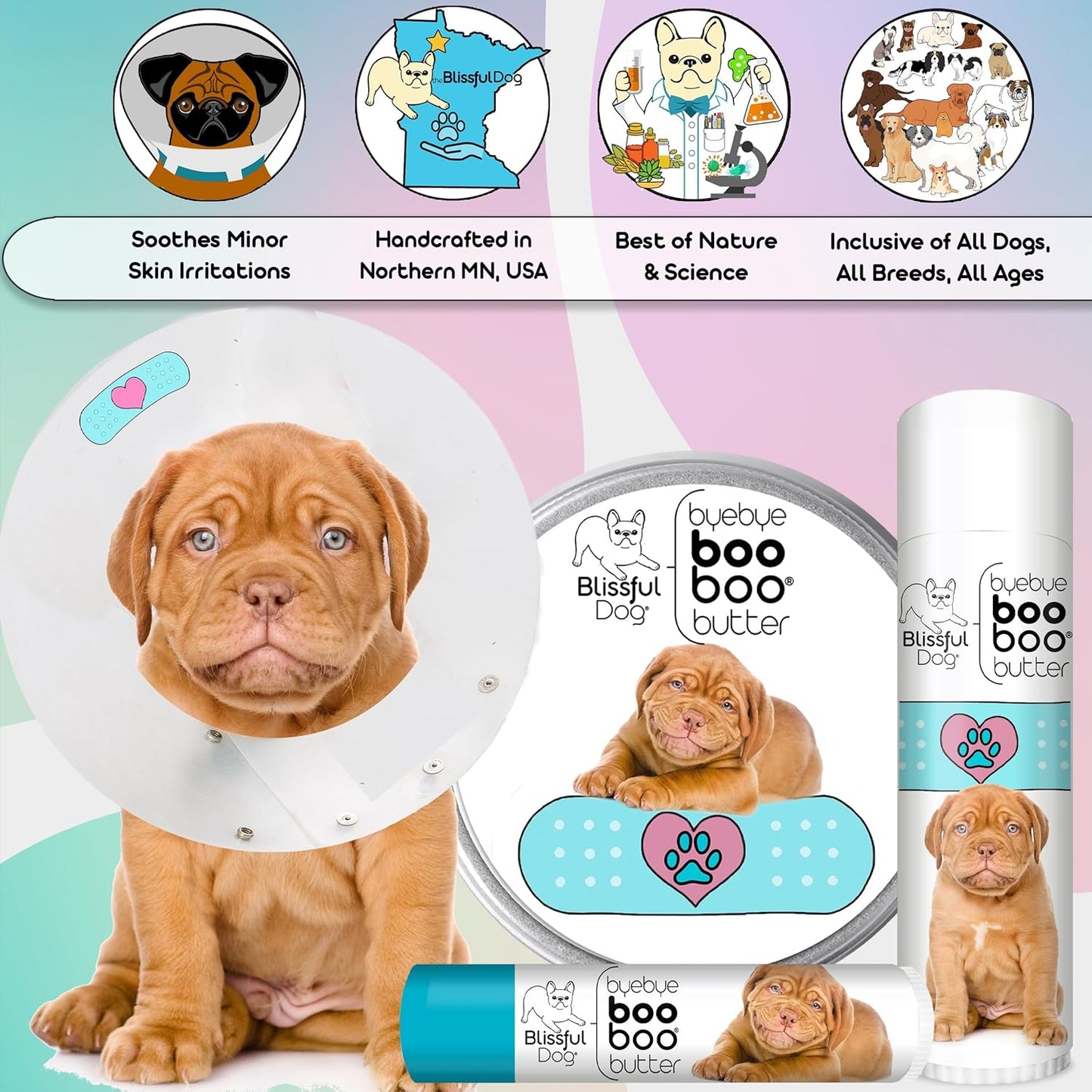 The Blissful Dog 2 oz TIN Dogue De Bordeaux Booboo Butter