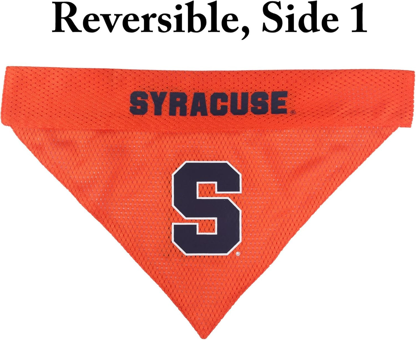 Pets First Collegiate Pet Accessories, Reversible Bandana, Syracuse Orange, Small/Medium