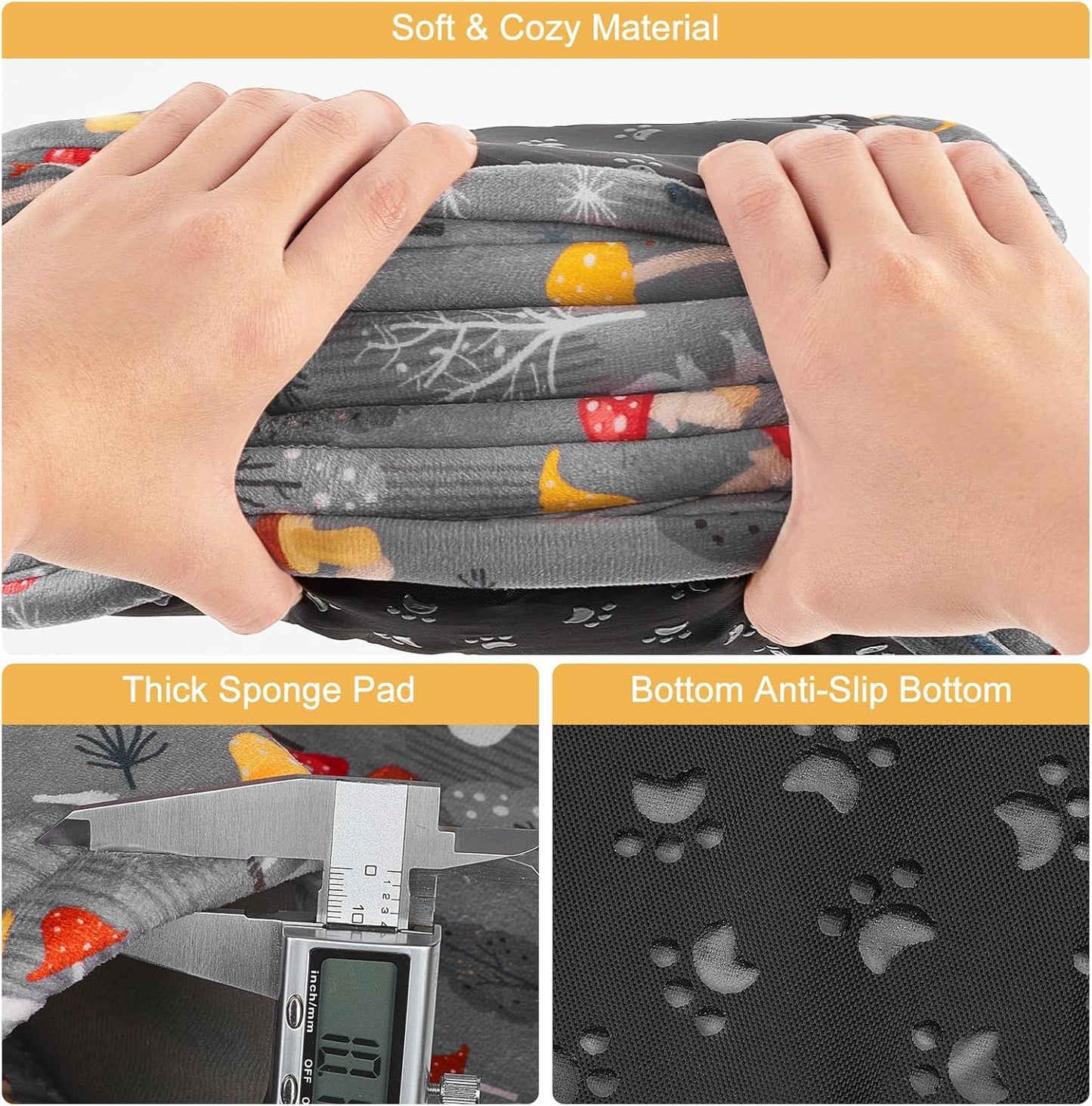 Unicorn Catcher Guinea Pig Hideout - Large Cozy Bed, Warm House, Washable Tunnel Accessories for Small Pets: Hamster, Chinchilla, Bunny