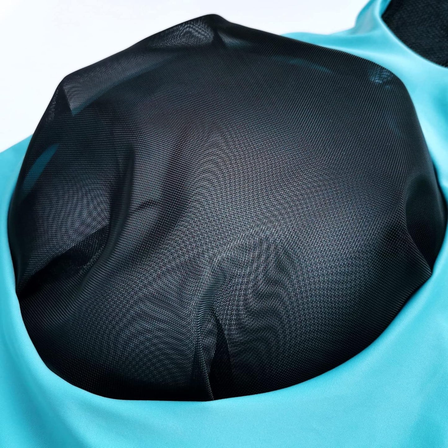 Horse Fly Mask with Ears - Large Eye Space for Full Vision, Breathable Stretch Comfort Fit, UV Protection, Forelock Opening, Easy Pull-On Paleblue Pony