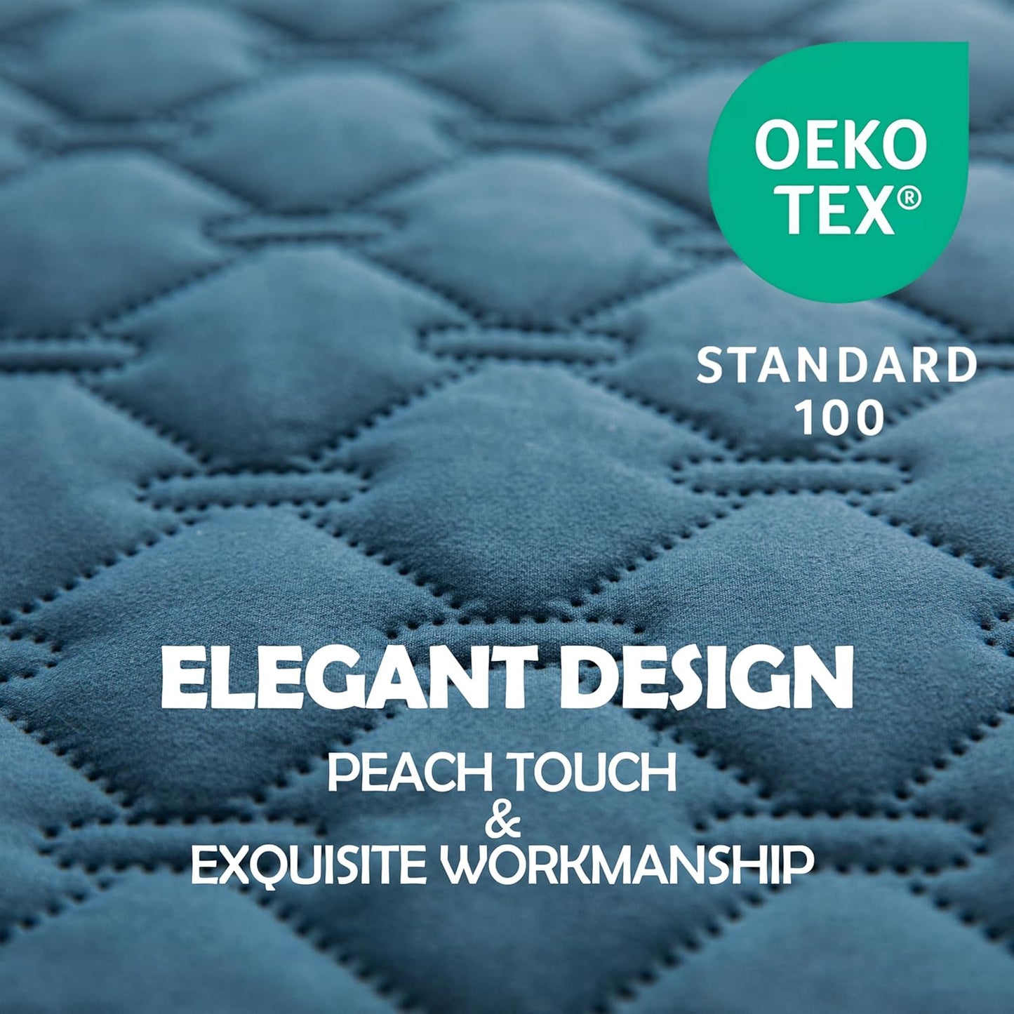 gogobunny 100% Double-Sided Waterproof Dog Bed Cover Pet Blanket Sofa Couch Furniture Protector for Puppy Large Dog Cat, Reversible (82x120 Inch (Pack of 1), Dark Blue/Light Blue)