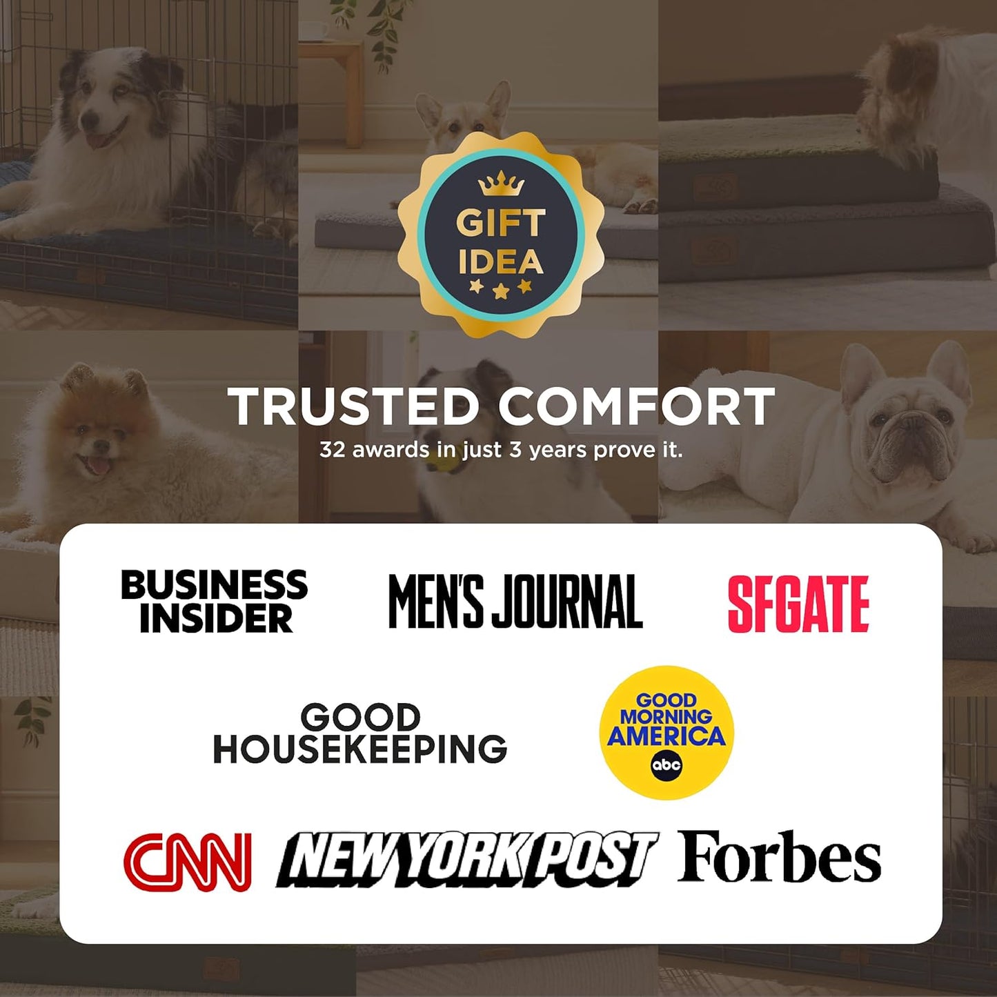 Bedsure Dog Bed for Small Dogs - XS Orthopedic Flat Puppy Beds with Removable Washable Cover, Egg Crate Foam Pet Mat, Suitable for Pet or Cats Up to 15 lbs