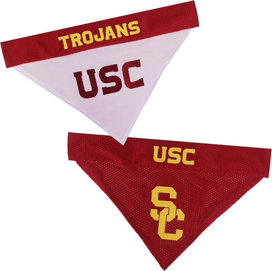 Pets First Collegiate Pet Accessories, Reversible Bandana, USC Trojans Size XX-Large