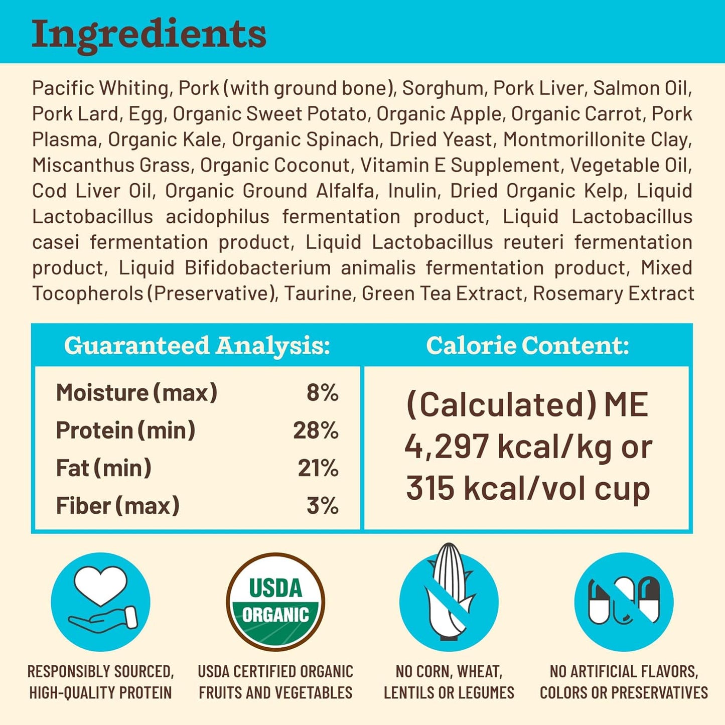 Primal Kibble in The Raw, Freeze Dried Dog Food, Fish & Pork, Scoop & Serve, Made with Raw Protein, Whole Ingredient Nutrition, Crafted in The USA, Dry Dog Food 1.5 lb Bag