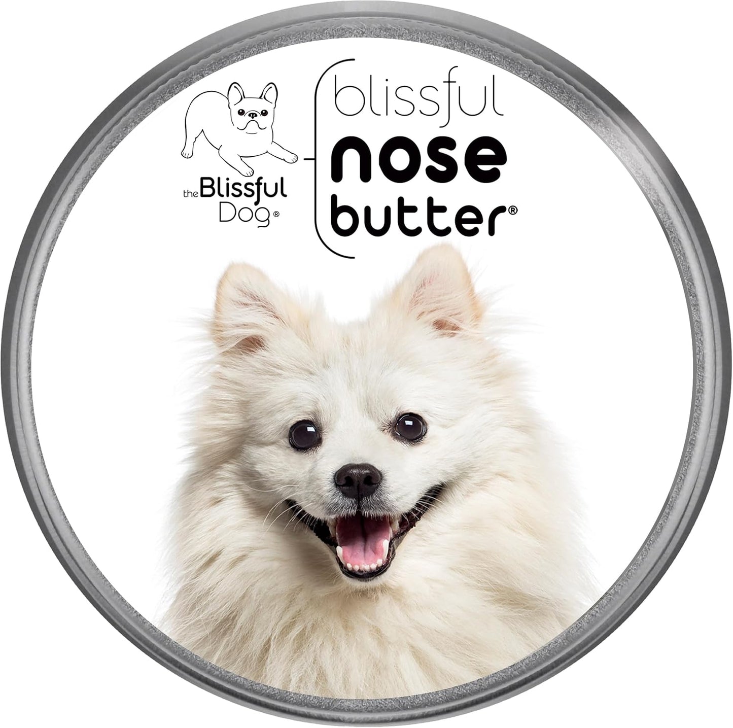 The Blissful Dog American Eskimo Nose Butter for Dry, Cracked Skin, Lick-Safe Dog Nose Balm with Moisturizing Shea Butter, Almond, Olive, and Essential Oils, Pet Supplies, Uncented, 1 oz.