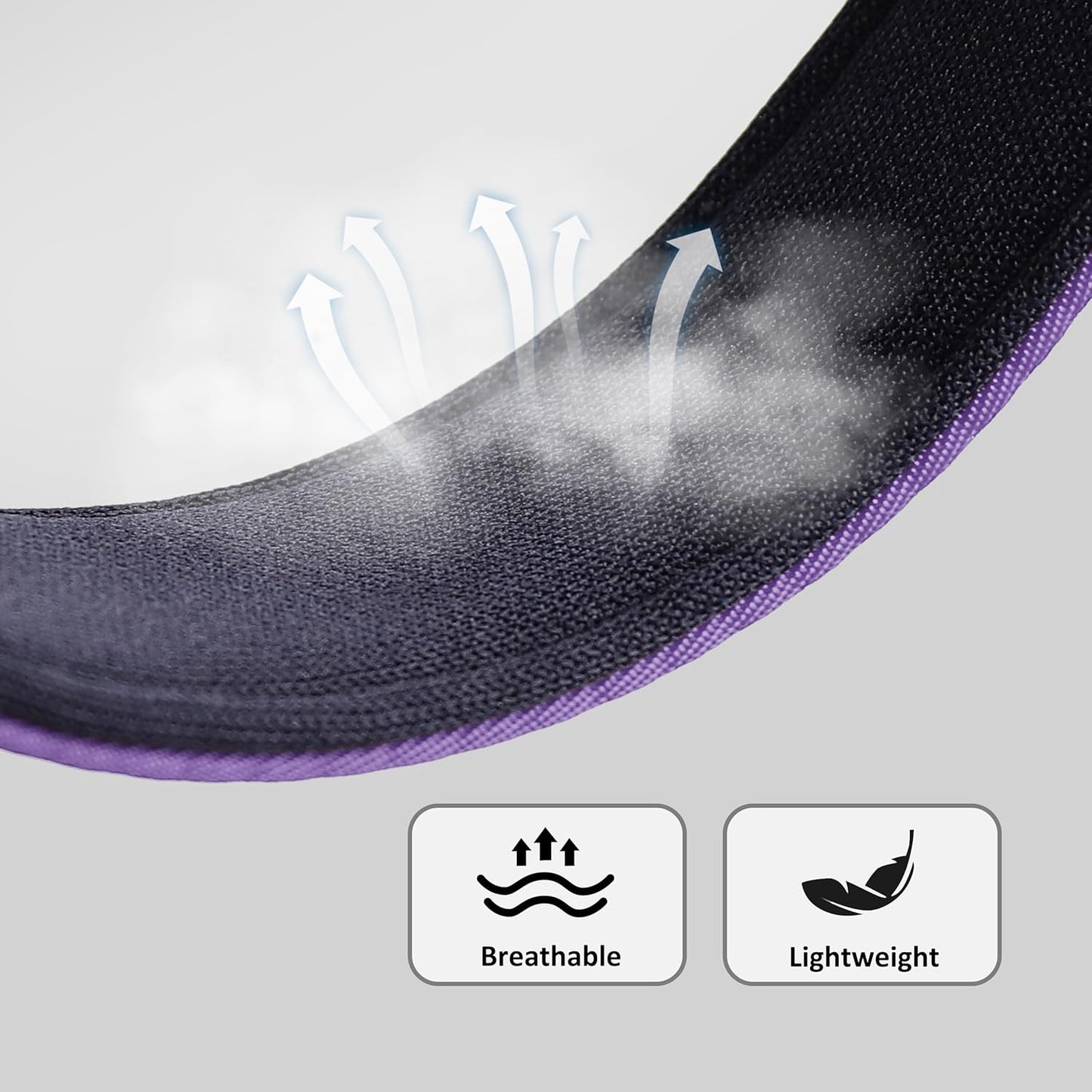 Didog Soft Padded Dog Collars for Small Dogs, Colorful and Durable Dog Collar with Quick Release Buckle, Light and Breathable for Daily Walking, Purple, S