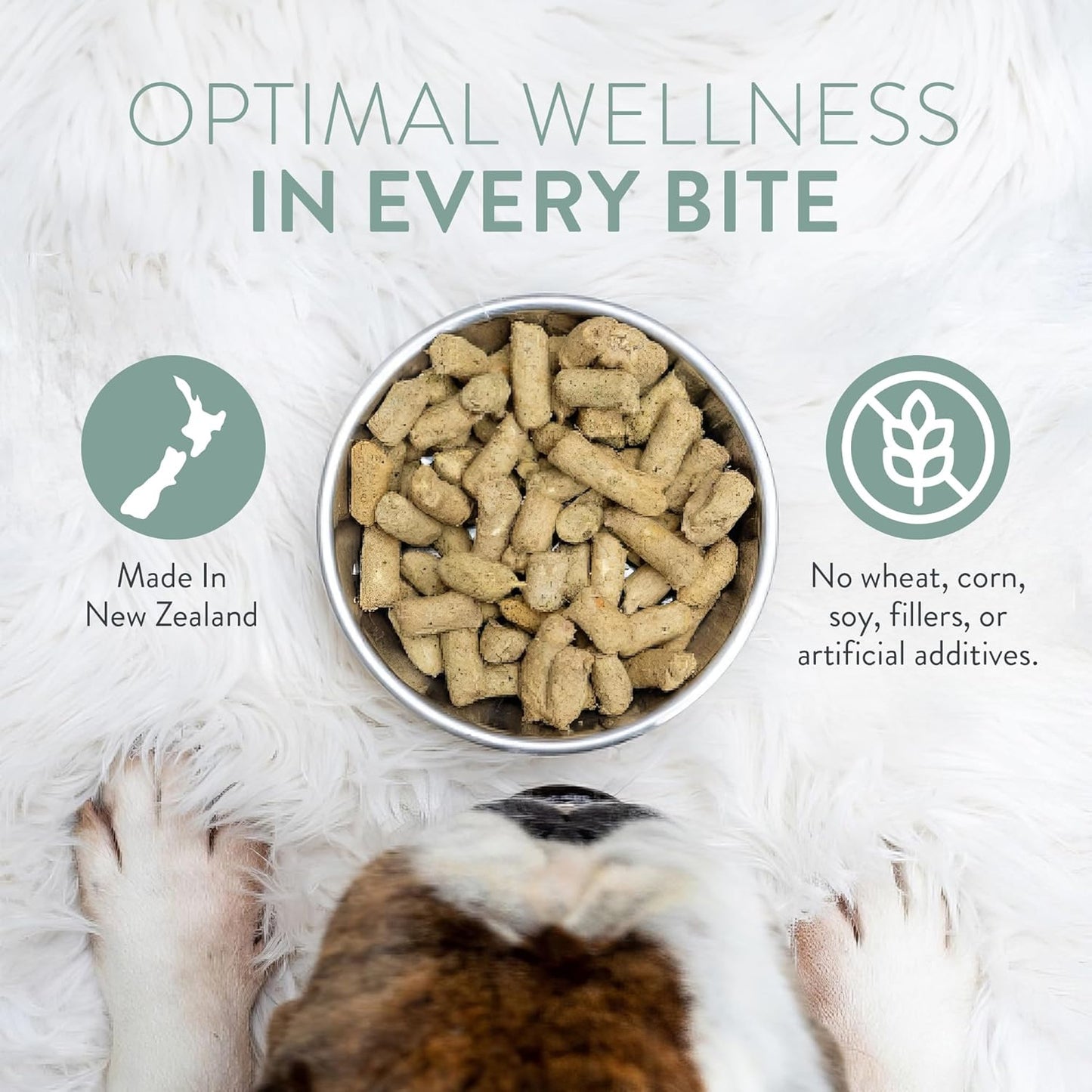 Woof Freeze Dried Dog Food - Lamb Recipe, High Protein, Dog Food Topper & Dog Treats, All Life Stages, 1.76 oz