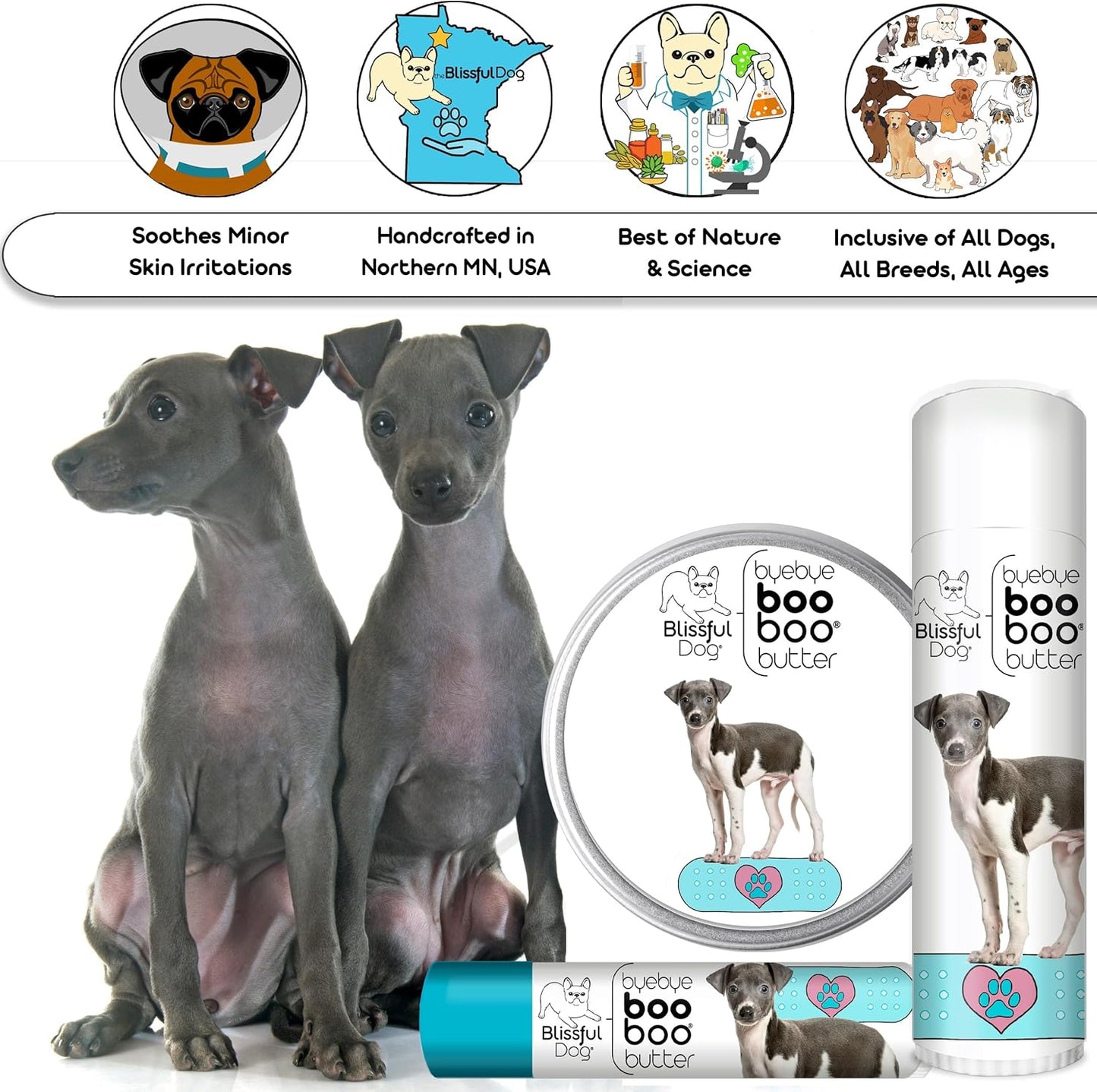 The Blissful Dog Italian Greyhound Boo Boo Butter, 0.15-Ounce